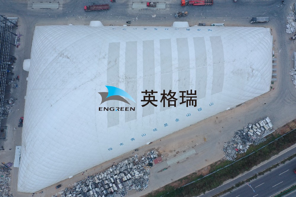施工場地呈多邊形能使用氣膜覆蓋嗎？